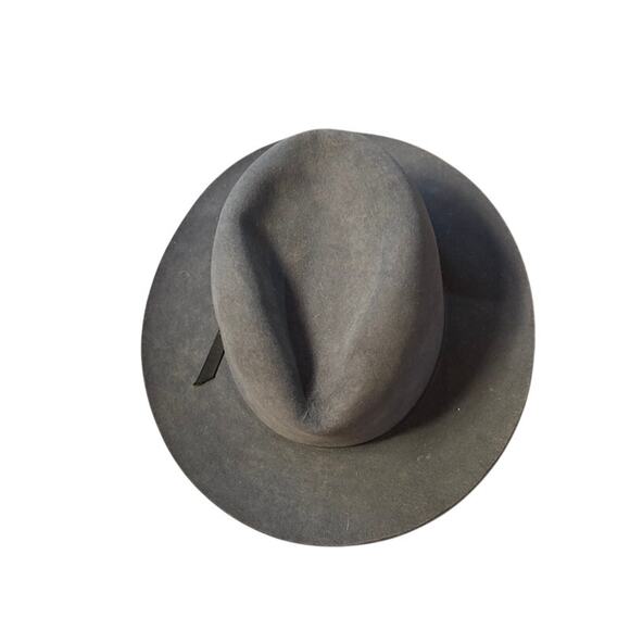 Vintage Stetson Western Hat Cowboy 3X Beaver size 7 1/4 Long Oval Brown - Picture 5 of 7